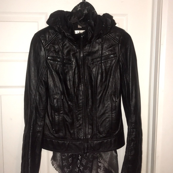 Danier Leather Jacket With Removable Hood - Picture 1 of 7